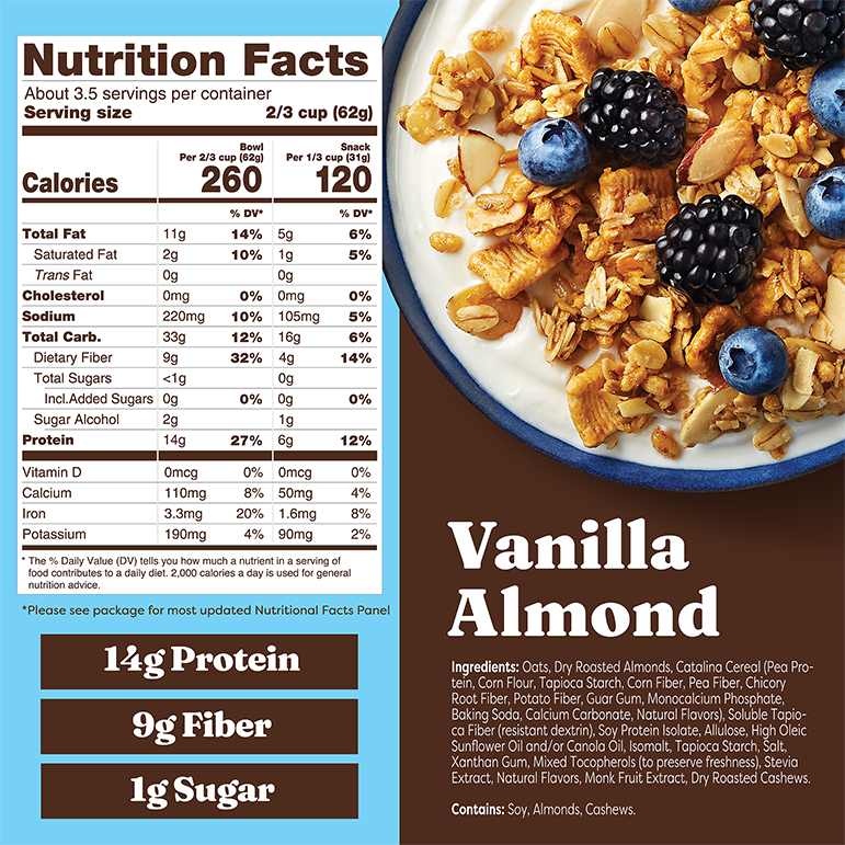 Vanilla Almond Granola - Easy Choice