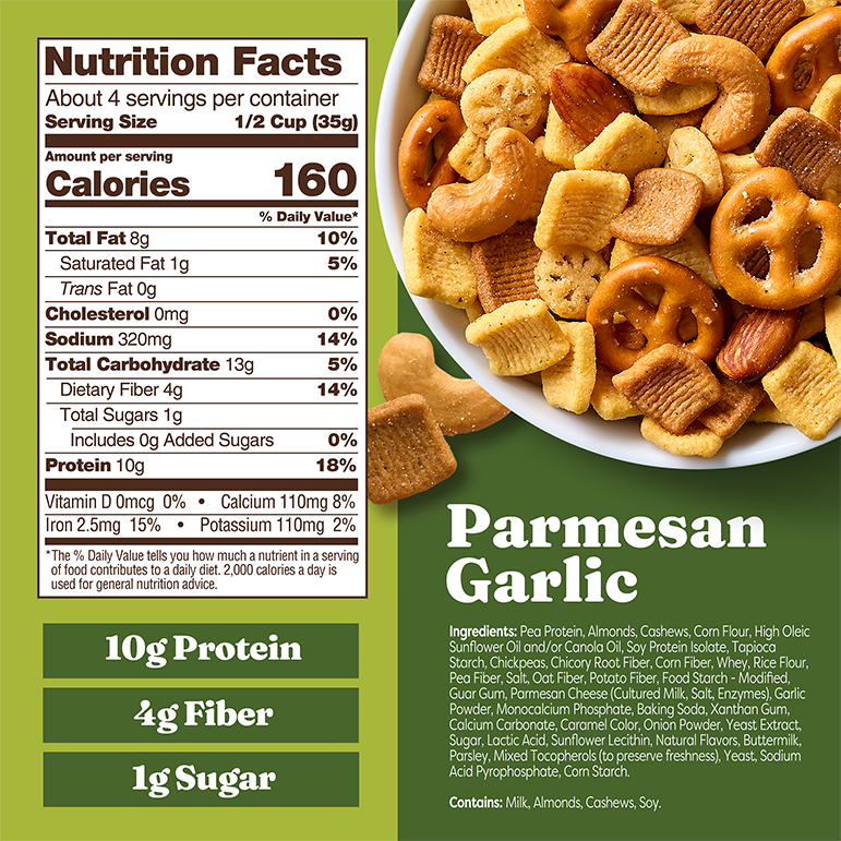 Parmesan Garlic Snack Mix - Soft Pick