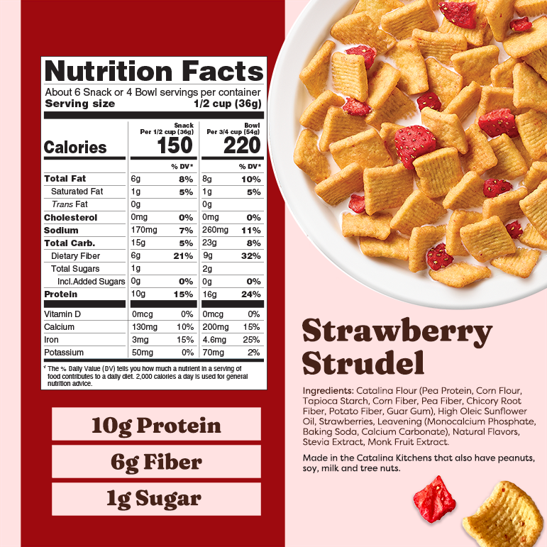 Strawberry Strudel with Strawberries Cereal - Fresh Ready