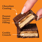 Peanut Butter Chocolate Cookie Bars - Clean Style