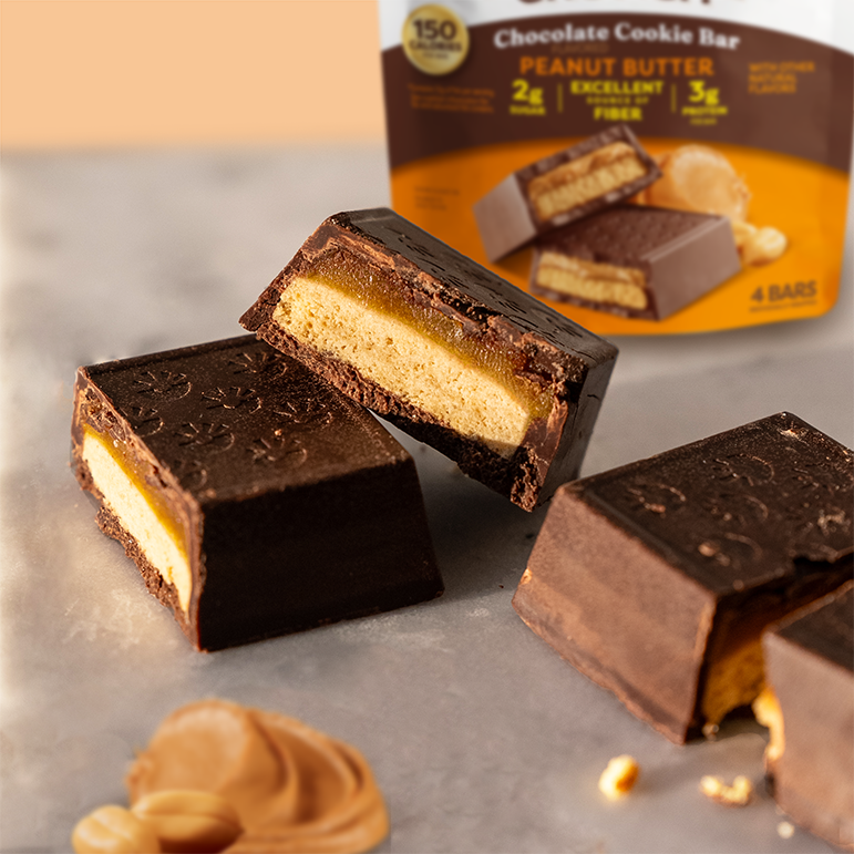 Peanut Butter Chocolate Cookie Bars - Clean Style