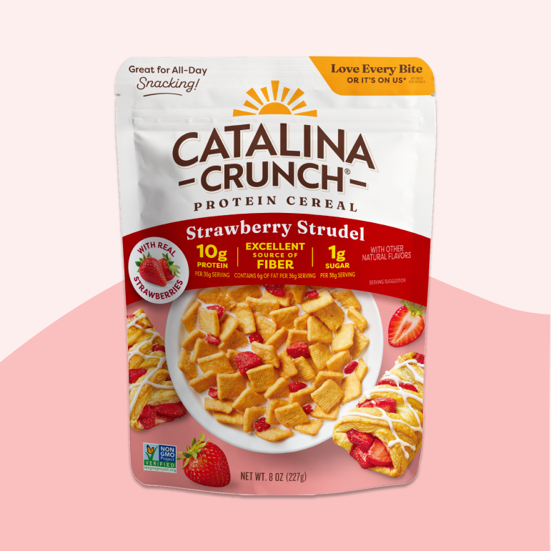 Strawberry Strudel with Strawberries Cereal - Delicate Casual Cereal Assortment